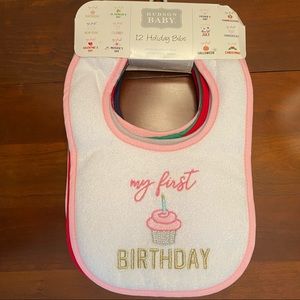 Holiday Baby Bib set